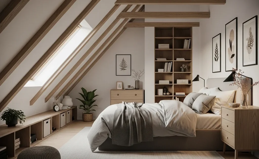 chambre grenier confortable