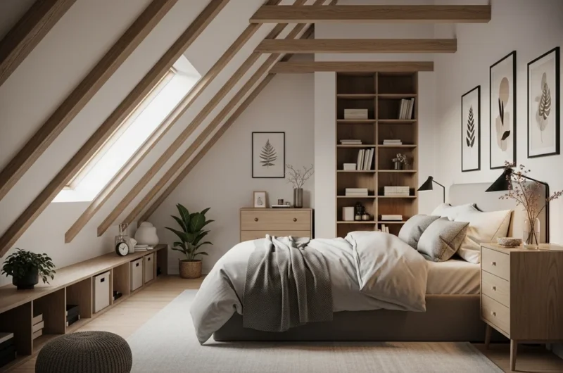 chambre grenier confortable