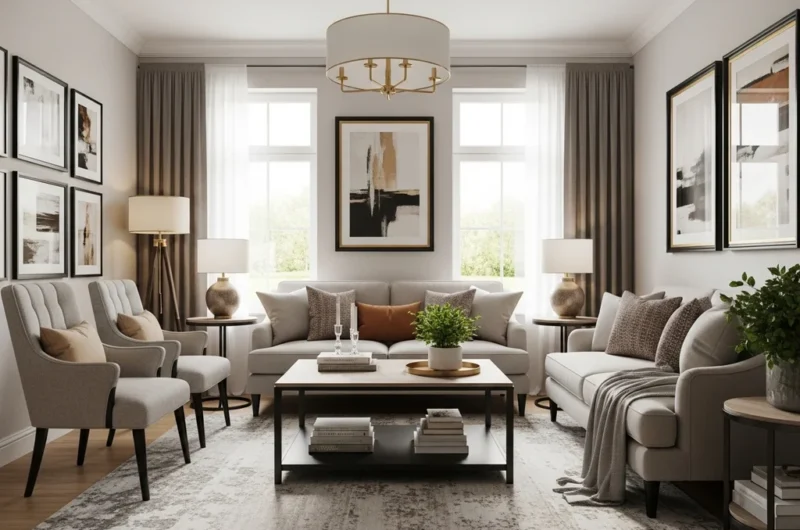 salon moderne confortable